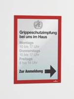 4872-03 Durable DURAFRAME® Red A4 Smooth and rigid Information Frame, 323mm Height, 236mm Width