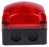 85310055 Werma BWM 853 Series Red Steady Beacon, 24 V dc, Surface Mount, Wall Mount, LED Bulb, IP66, IP67