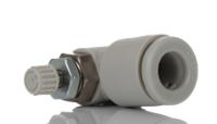 as1201f-m5-06 SMC AS Series Threaded Flow Regulator, M5 x 0.8 Male Inlet Port x M5 x 0.8 Male Outlet Port x 6mm Tube Outlet Port