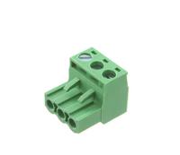 237-8446 RS PRO, 5mm Pitch, 3 Way, Pluggable Terminal Block, Plug, Free Hanging (In Line)
