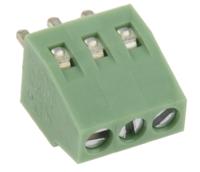 790-1092 RS PRO PCB Terminal Block, 3-Contact, 2.54mm Pitch, Through Hole Mount, 1-Row, Screw Termination