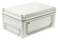 ekjb-130-g-enclosure Fibox EK Series Grey Polycarbonate Enclosure, IP66, IP67, Flanged, Grey Lid, 280 x 190 x 130mm