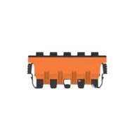 524197-e ERNI Voltron Series Straight PCB PCB Connector, 2 Contact(s), 6.2 mm Pitch, 1 Row, Shrouded
