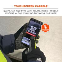 18153 Ergodyne Black Work Gloves, Size M