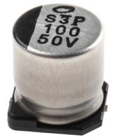 uux1h101mnl1gs Nichicon 100μF Aluminium Electrolytic Capacitor 50V dc, Surface Mount - UUX1H101MNL1GS