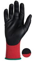olb1-10 Tornado Olba Red Nylon Nylon Work Gloves, Size 10, Polymer Coating