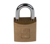 781-5994 RS PRO Key Brass Padlock, 4mm Shackle, 20mm Body