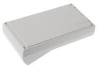 222-834 RS PRO Grey ABS Handheld Enclosure, Integral Battery Compartment, Display Window, 190.5 x 101.6 x 57.2mm