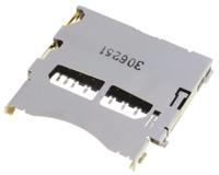 503500-0991 Molex, 503500 9 Way Right Angle Push/Push SD Card Memory Card Connector With Push In Termination