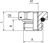 176-1022 RS PRO Brass Pipe Fitting, Straight Threaded Reducer, Male 3/8in to Female 1/4in