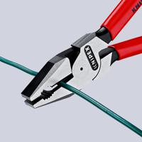 02-01-180 Knipex Combination Pliers, 180 mm Overall, Straight Tip