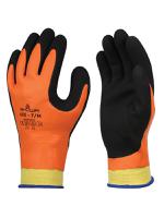 sho406 Showa 406 Orange Nylon, Polyester Work Gloves, Size 8, Latex Coating