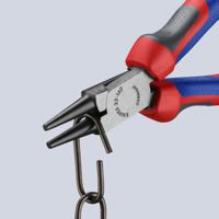 22-02-160 Knipex Round Nose Pliers, 160 mm Overall, Pointed, Straight Tip, 30mm Jaw