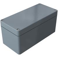 02081608 Rose Polyester Standard Series Grey Glass Fibre Reinforced Polyester Enclosure, IP66, IK08, Grey Lid, 160 x 75 x 75.5mm