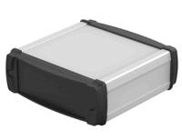 83246100hmt1-elph-1240-0100 Bopla BOS-Ecoline Series Aluminum (Anodized) Aluminium General Purpose Enclosure, IP40, Black Lid, 120 x 42 x 100mm