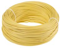 49005 Lapp ÖLFLEX HEAT Series Yellow 0.75 mm² Hook Up Wire, 18 AWG, 19/0.25 mm, 100m, Silicone Insulation,