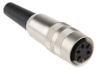 kv-506 Lumberg, KV 5 Pole M16 Din Socket, DIN EN 60529, 5A, 250 V ac IP40, Screw On, Female, Cable Mount