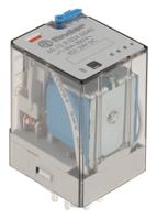 601290240040 Finder Plug In Power Relay, 24V dc Coil, 10A Switching Current, DPDT