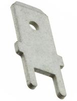 725964-2 TE Connectivity FASTON .250 Silver Uninsulated Male Spade Connector, PCB Tab, 6.3 x 0.8mm Tab Size
