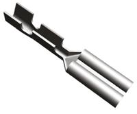 42067-1 TE Connectivity FASTON .110 Uninsulated Female Spade Connector, Receptacle, 2.79 x 0.51mm Tab Size, 0.2mm² to 0.4mm²