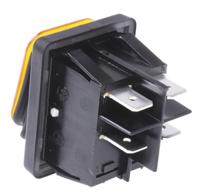 dpst-amber-illum-rocker-switch-ip65 Molveno Illuminated DPST, On-Off Rocker Switch Panel Mount