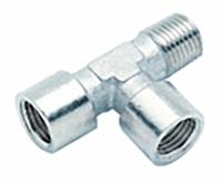 176-1074 RS PRO Brass Pipe Fitting, Tee Threaded Equal Tee, Female G 1/2in to Male G 1/2in