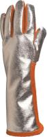 terk40010 Delta Plus Orange Leather Welding Gloves Heat Resistant