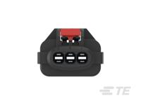 2345390-1 TE Connectivity, AMP MPC 2.8 Automotive Connector Socket Black Cable Mount 3 Way, Cable Termination