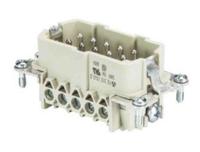 7031010400 Wieland Male insert, 10 Way, 16A, Male, BAS STS, Panel Mount, 500 V