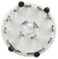 ck1052 Lorlin, 3 Position 4PST Rotary Switch, 150 mA @ 250 V ac, Through Hole