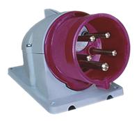 2cma168169r1000-416bsfv6 Amphenol Industrial, Easy & Safe IP44 Red Panel Mount 3P + N + E Right Angle Industrial Power Plug, Rated At 16A, 415