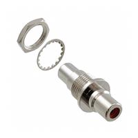 bpjj02x Switchcraft Red Panel Mount RCA Socket, Nickel