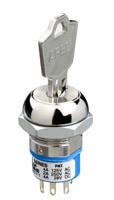 lk6snb126n3 APEM Keylock Switch, DPDT, 4 A 2-Way Common-Key