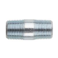 257-7984 RS PRO Galvanised Malleable Iron Fitting Barrel Nipple, Male BSPT 3/8in to Male BSPT 3/8in