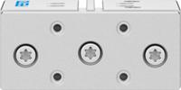 dfm-32-30-p-a-gf Festo Pneumatic Guided Cylinder - 170856, 32mm Bore, 30mm Stroke, DFM Series, Double Acting