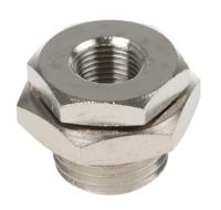 0920-00-10 Legris 0920 Series Bulkhead Threaded Adaptor, G 1/8 Female to M16 Male, Threaded Connection Style