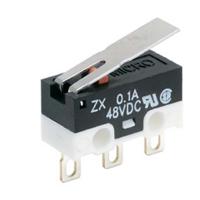zx10e60f01 Honeywell Roller Lever Micro Switch, Left Angle PCB Terminal, 100 mA, SP-CO, IP40