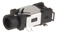 mdsmt2bratrx Switchcraft Jack Connector 2.5 mm Surface Mount Stereo Socket, 3Pole 3A