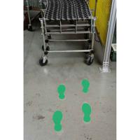 104407 Brady Polyester Social Distancing Floor Mat Ground Marking Floor Sign, Self-Adhesive