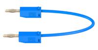 280039-030-23 Staubli 2 mm Connector Test Lead, 10A, 30 V ac, 60V dc, Blue, 300mm Lead Length