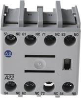 100-fa22 Allen Bradley Auxiliary Contact, 4 Contact, 2NC + 2NO, Front Mount 100F
