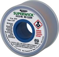 453-ns Super Wick SUPERWICK 453-NS 15m No Clean Desoldering Braid, Width 2mm