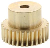 521-6856 RS PRO Bronze 0.8 Module Worm Wheel Gear 30 Tooth18mm Hub Dia., 24.04mm Pitch Dia. 18mm Face