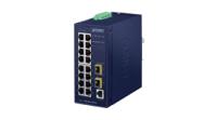 igs-4215-16t2s Planet IGS-4215-16T2S, Managed 18 Port Industrial Ethernet Switch