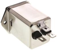 fn261-2-06 Schaffner 2A, 250 V ac Male Panel Mount IEC Filter FN261-2-06, Faston 1 Fuse
