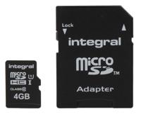 inmsdh4g10-20v2 Integral Memory 4 GB MicroSDHC Micro SD Card, Class 10