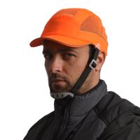 airc06v03str SURFLEX Orange Short Peaked Bump Cap, PPE Protective Material