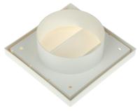 436575 Vent-Axia White Plastic Vent Grille, Parallel Slat, 140 x 140mm