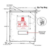 190-8436 RS PRO Static Shielding Bag 305mm(W)x 455mm(L)