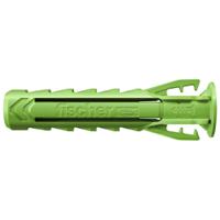 567811 Fischer Fixings Green Wall Plug, 50mm Length, 10mm Fixing Hole Diameter